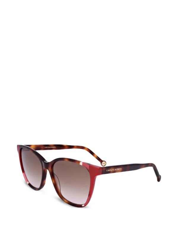 Carolina Herrera Tortoiseshell-effect Sunglasses in Brown