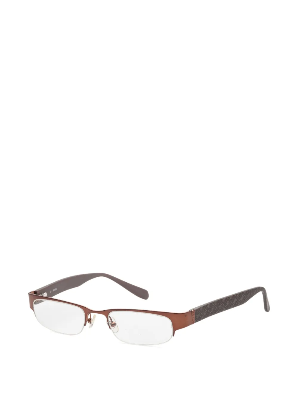 GUESS USA logo-print rectangle-frame glasses