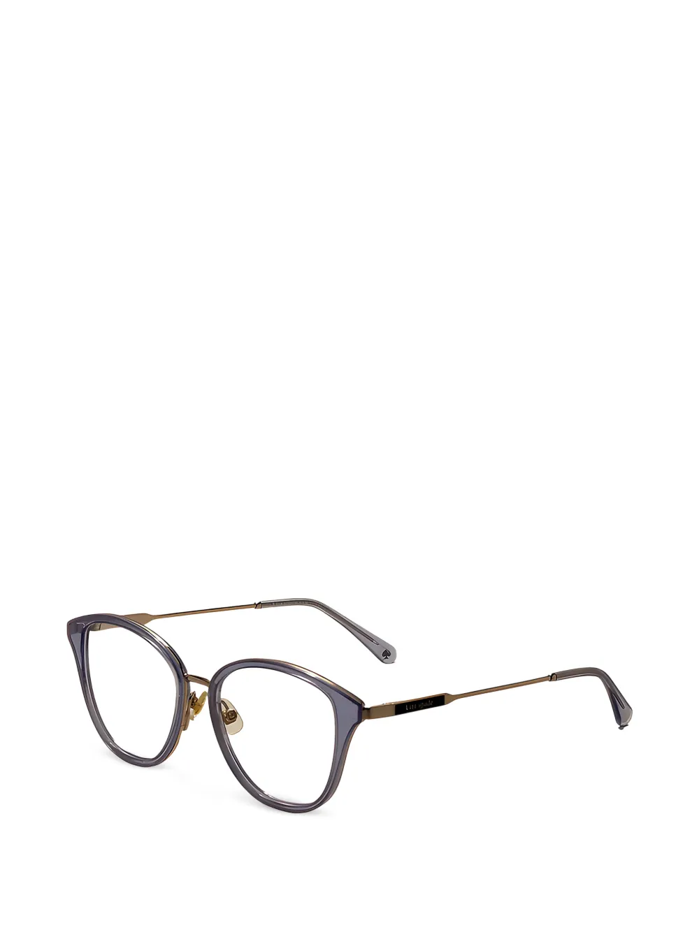 Kate Spade Bril met geometrisch montuur en glitter Paars
