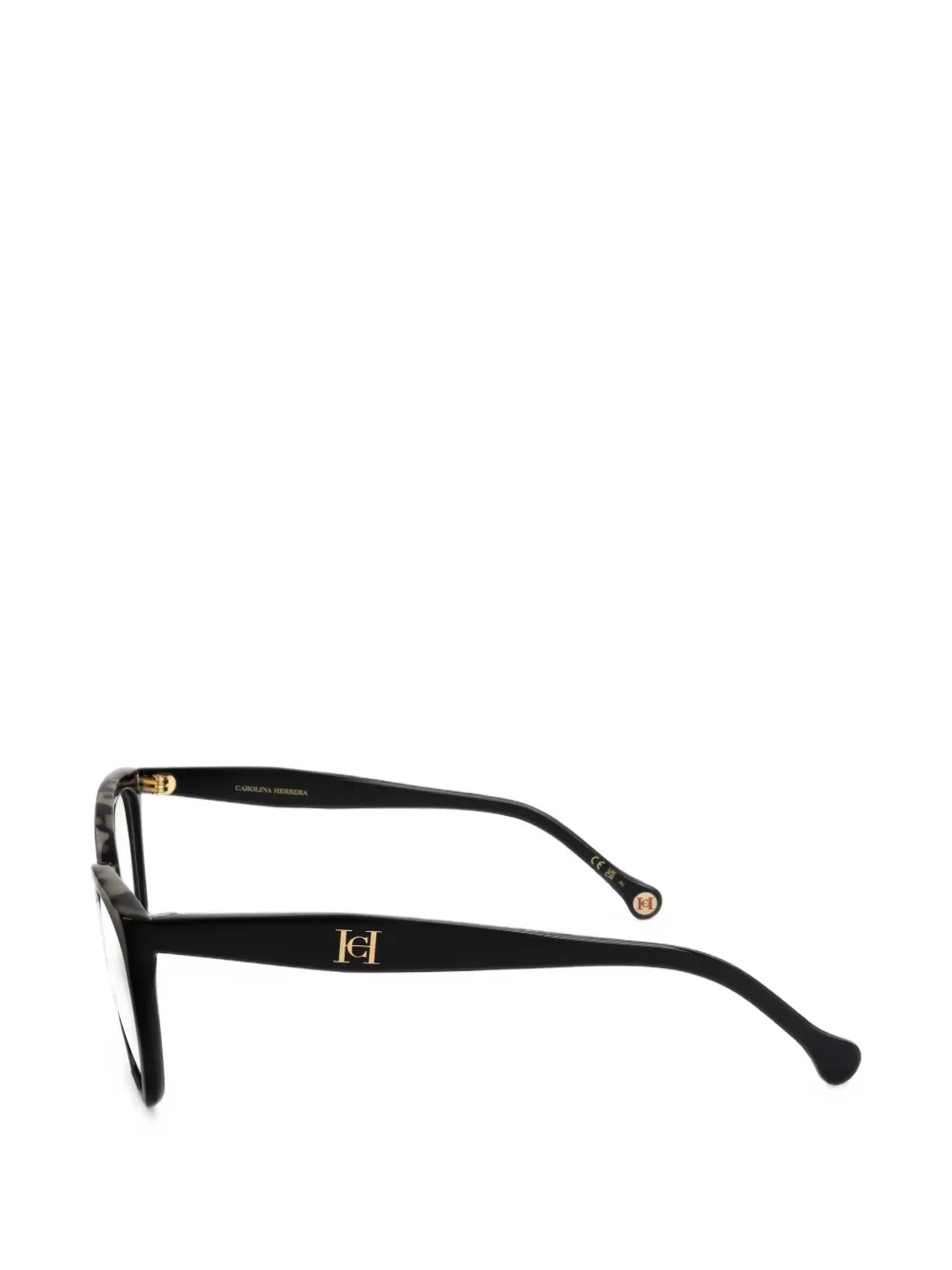 Carolina Herrera Bril met schildpadschild-effect Zwart