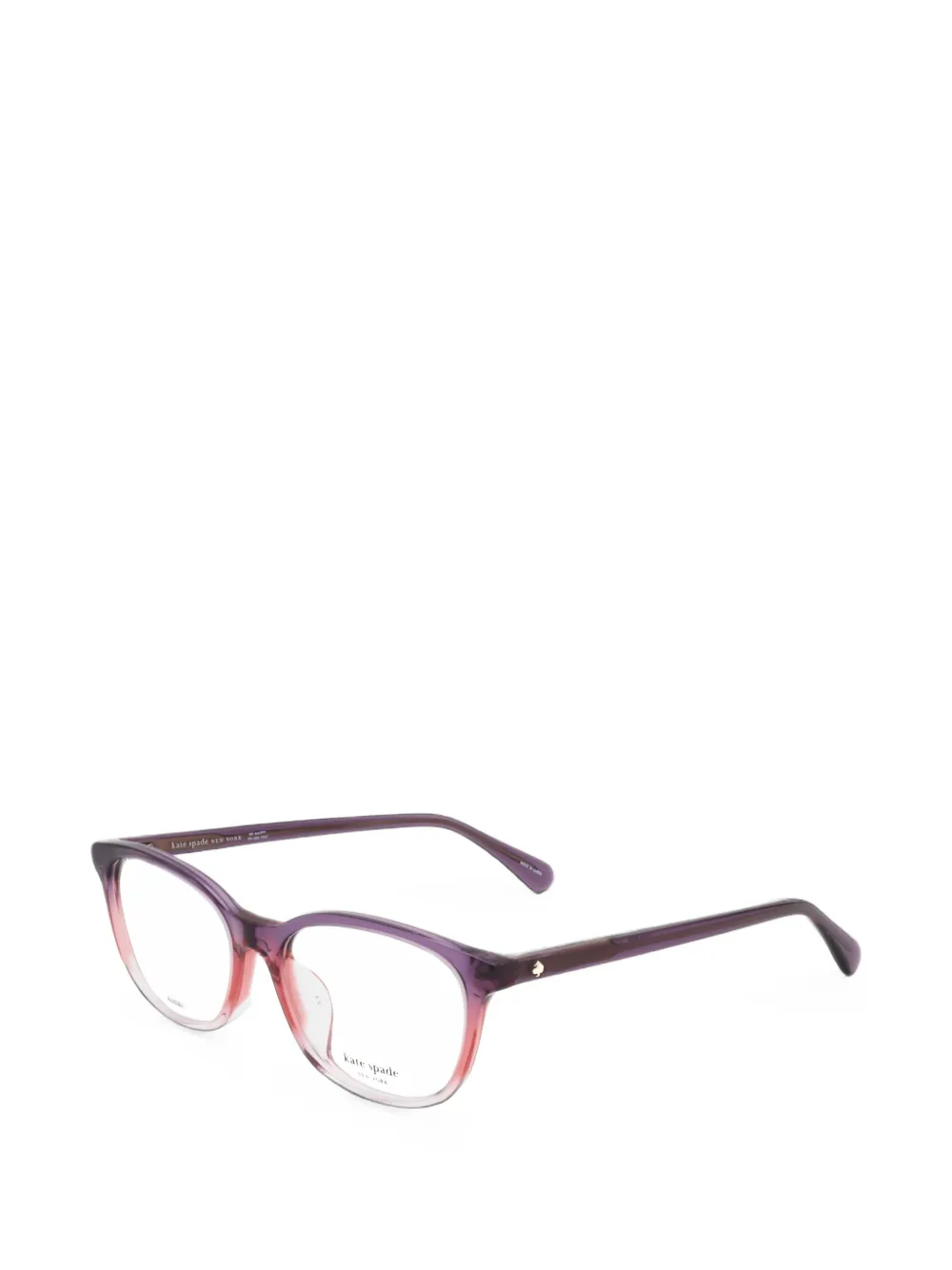 Kate Spade Haisley bril met geometrisch montuur en kleurverloop Paars
