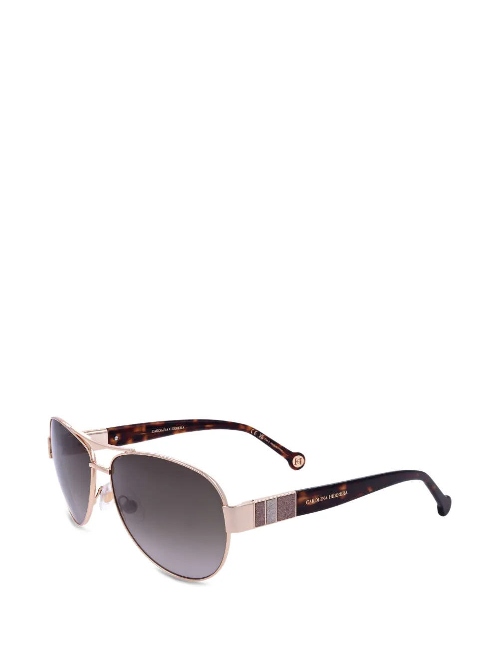 Carolina Herrera glitter-detail pilot-frame sunglasses · 47