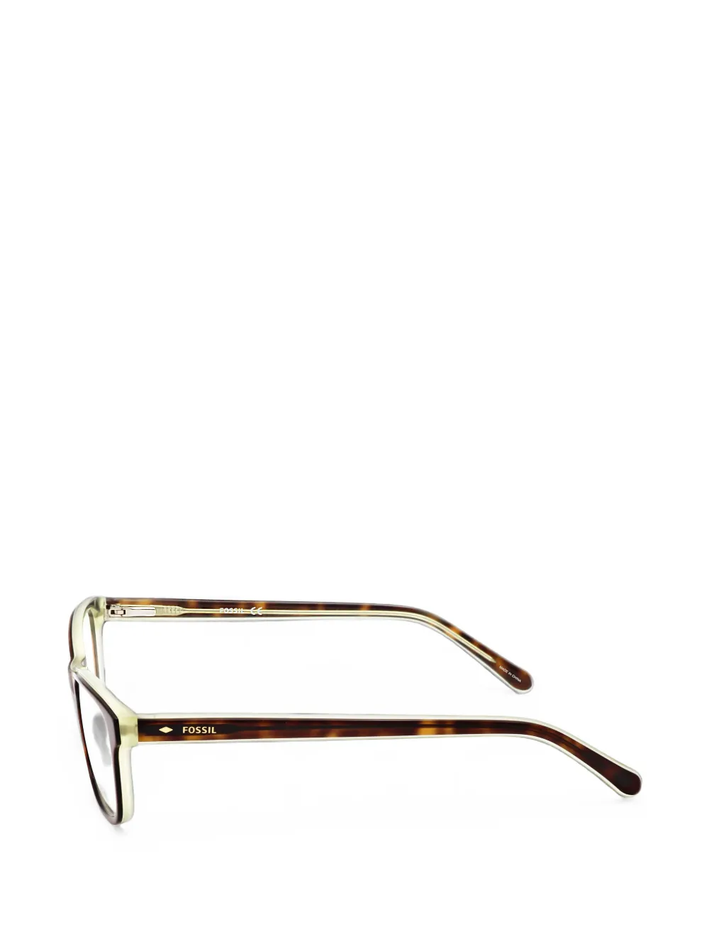 FOSSIL Bril met schildpadschild-effect Bruin
