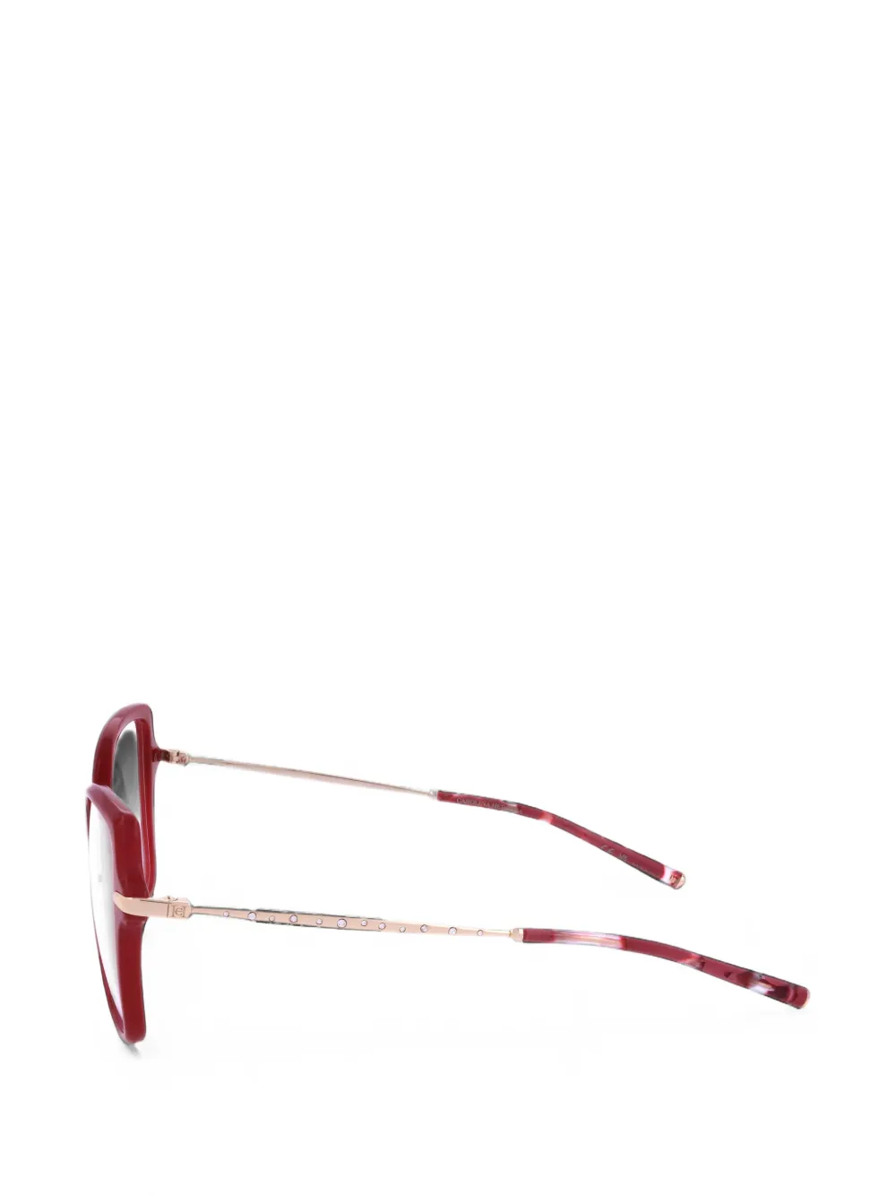Carolina Herrera Bril verfraaid met kristallen Rood