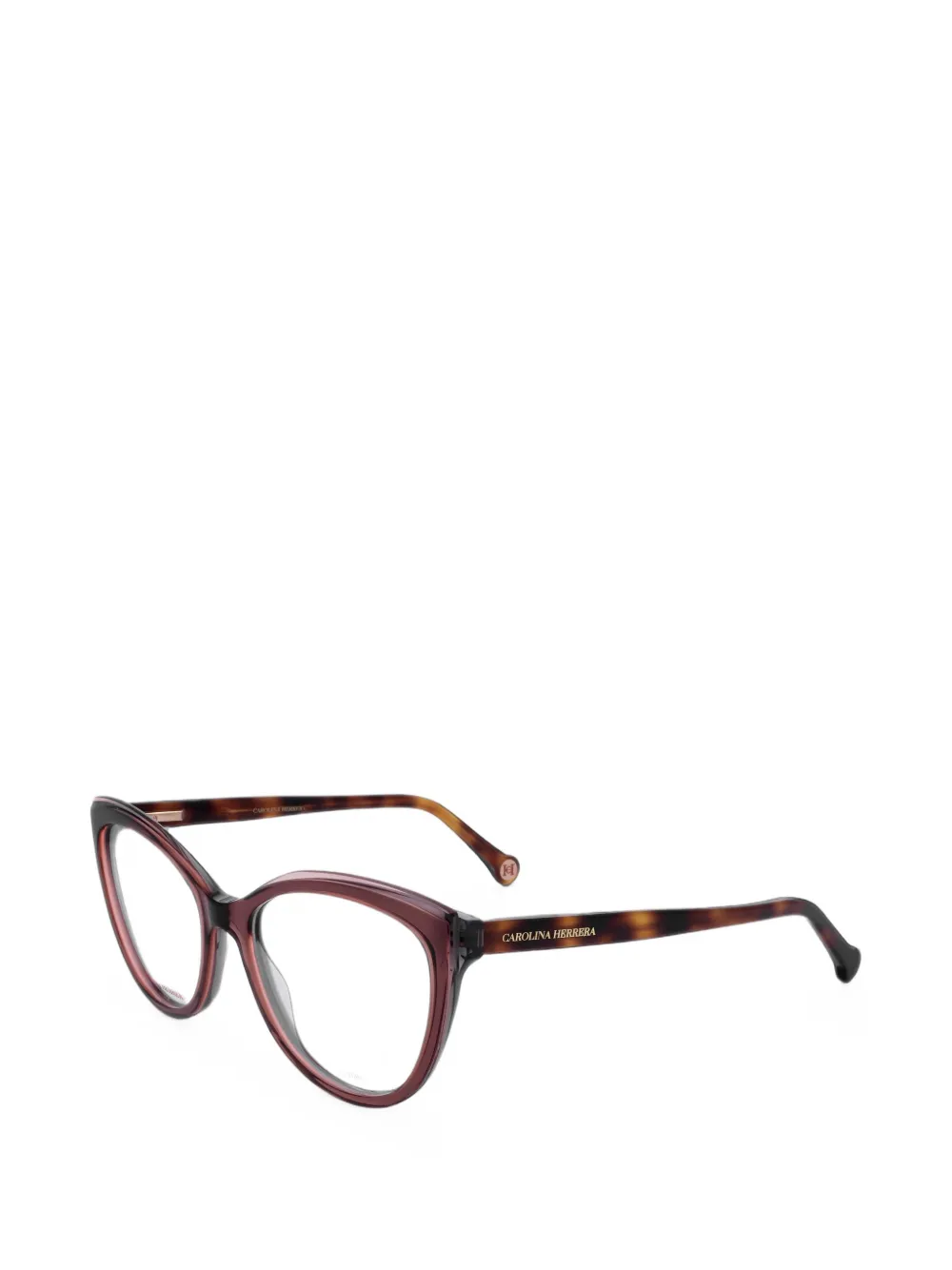 Carolina Herrera tortoiseshell cat-eye glasses Bruin