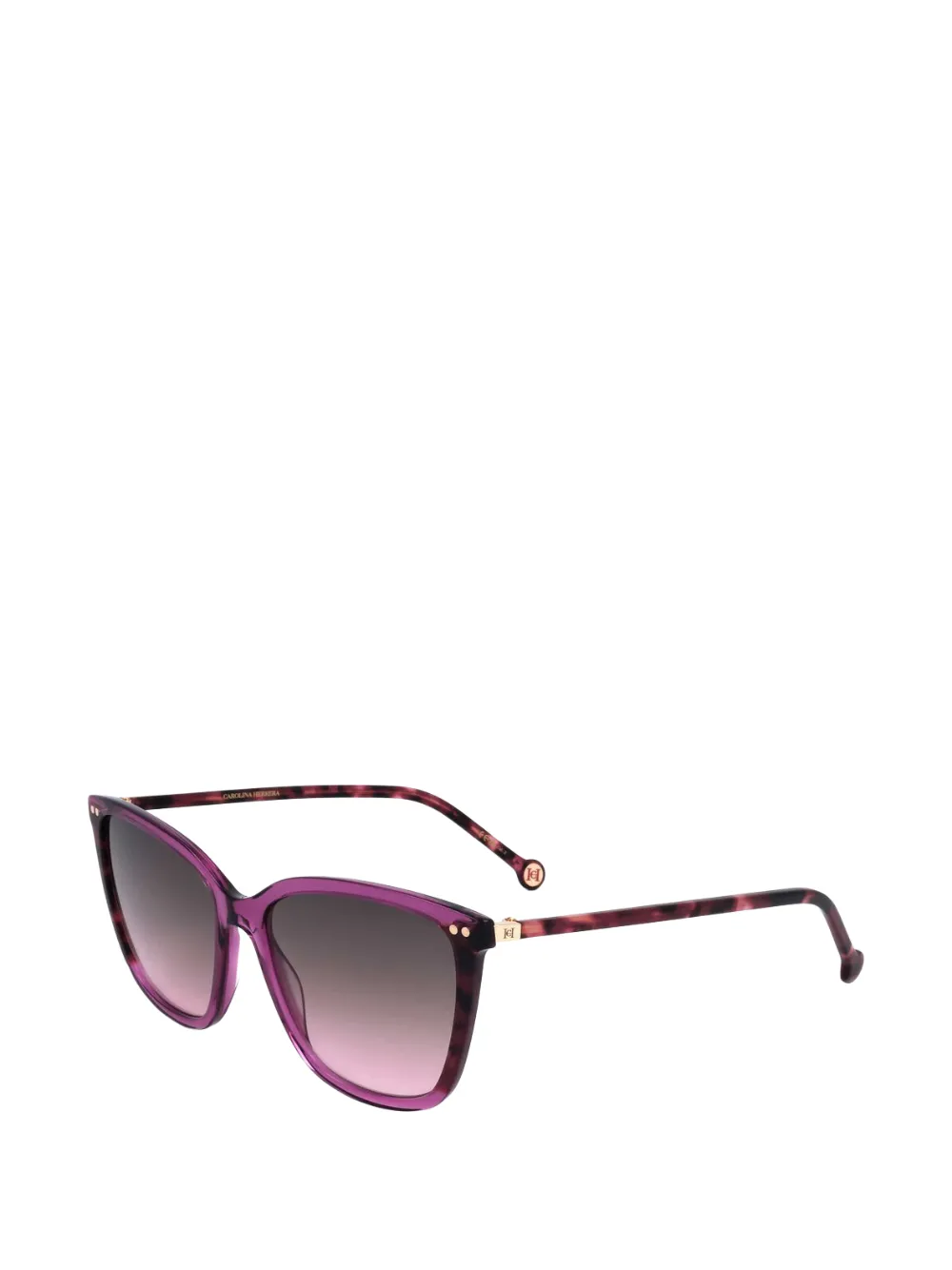 Carolina Herrera lunettes de soleil à effet écailles de tortue - Violet Carolina Herrera lunettes de soleil à effet écailles de tortue - Violet