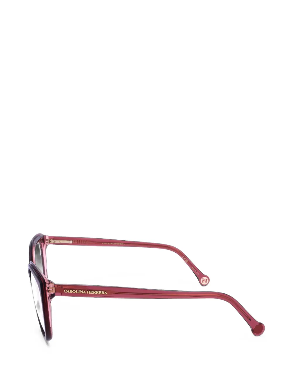 Carolina Herrera Bril met cat-eye montuur Rood