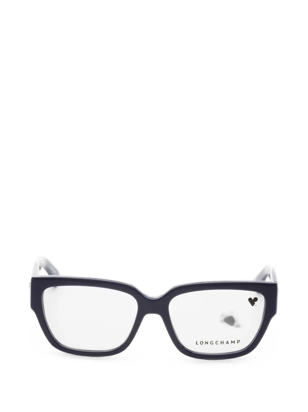 Longchamp Logo-plaque Square-frame Glasses In 블루