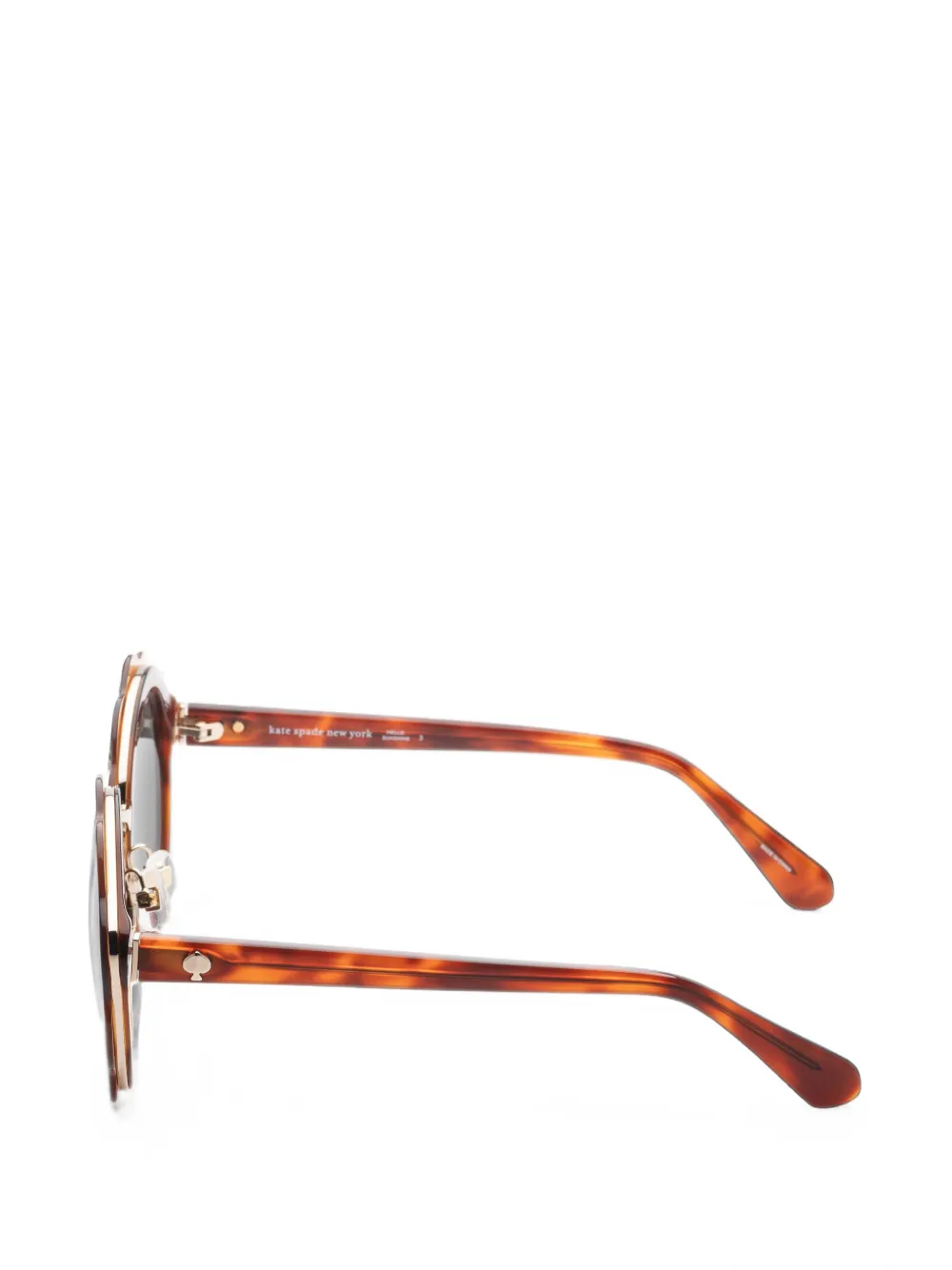 Kate Spade Karrie zonnebril met rond montuur Bruin