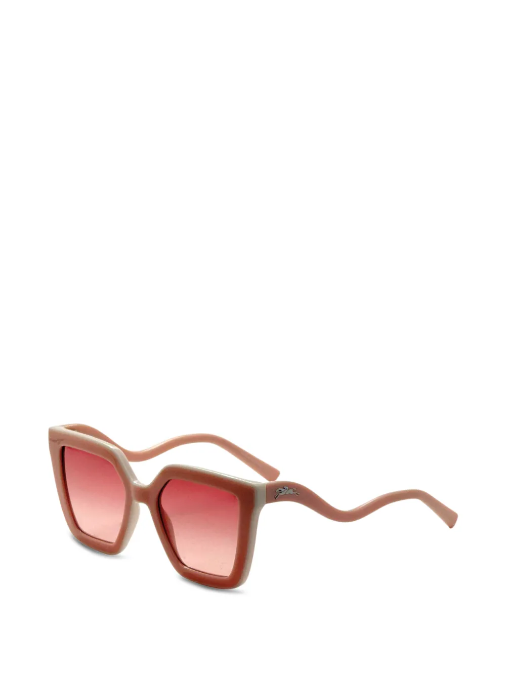 Longchamp cat-eye wavy-arm sunglasses