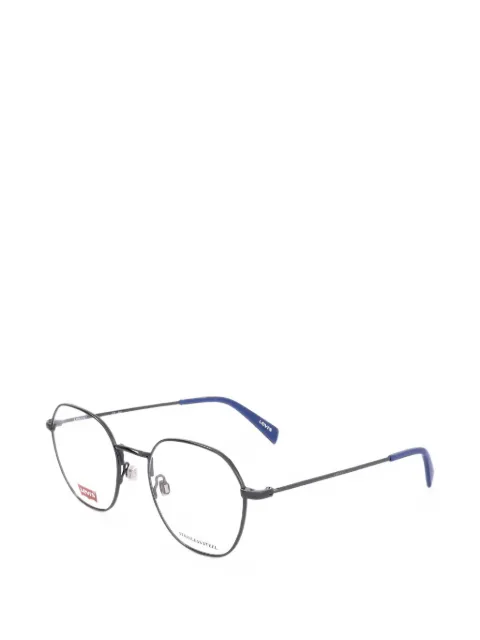 Levi's logo-detail round-frame glasses