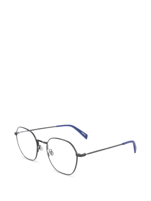 Levi's logo-detail round-frame glasses