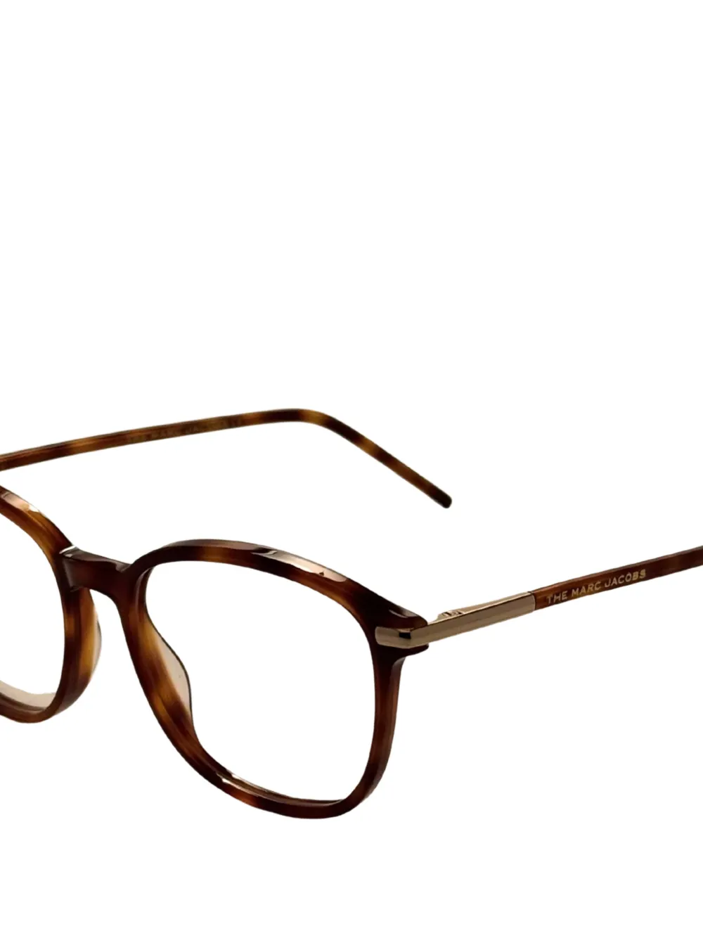 Marc Jacobs tortoiseshell-effect round-frame glasses Bruin
