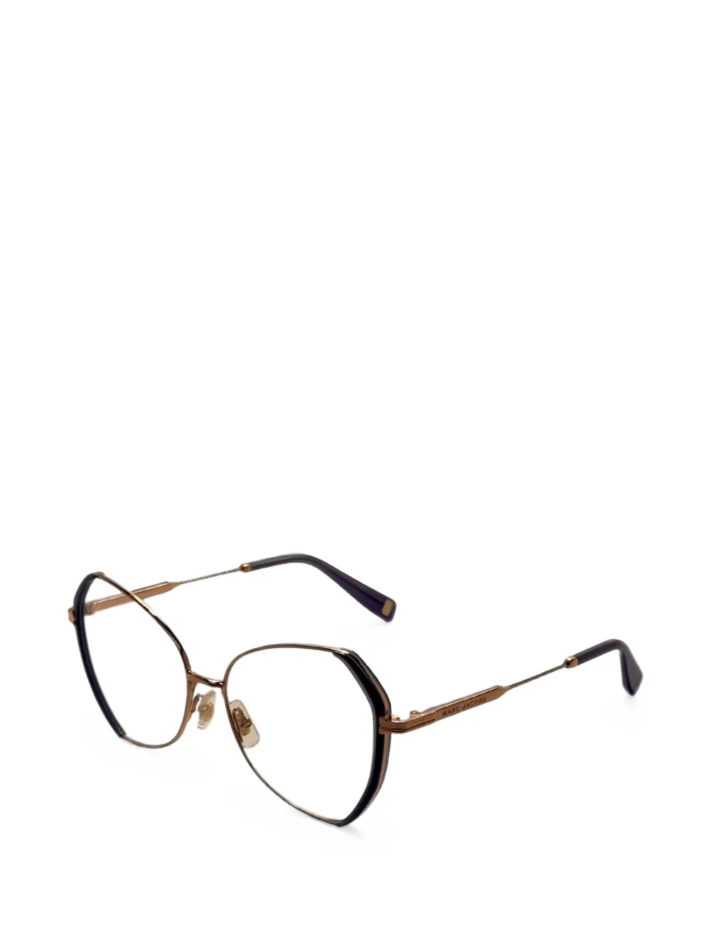 Marc Jacobs Eyewear Runway zonnebril met geometrisch montuur Goud