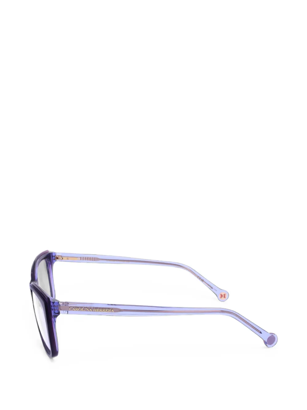 Carolina Herrera Bril met cat-eye montuur Paars