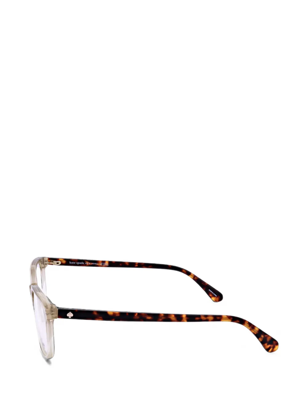 Kate Spade Haisley bril met rechthoekig montuur Beige