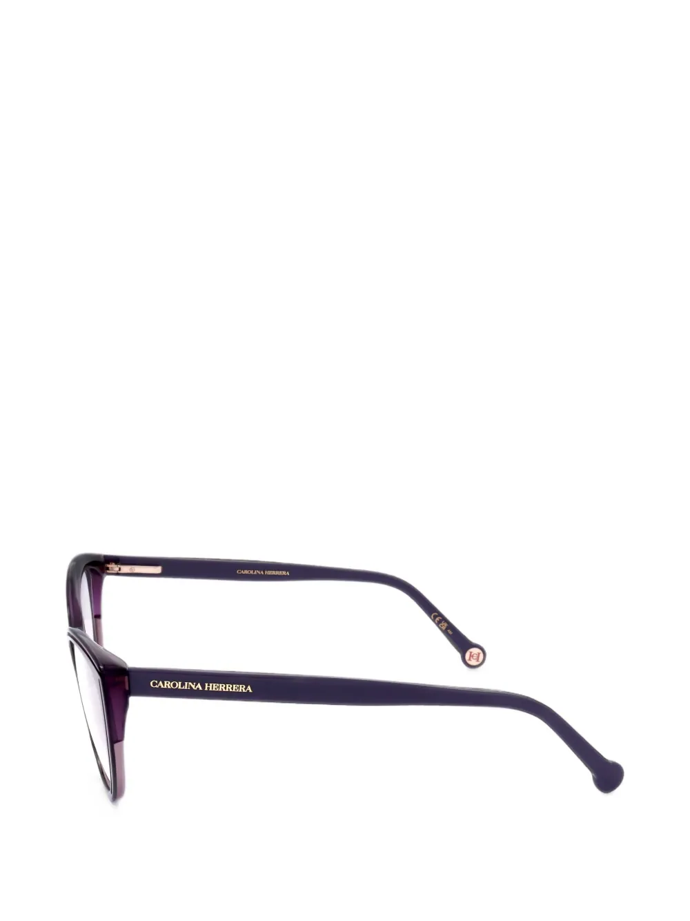 Carolina Herrera Bril met cat-eye montuur Paars