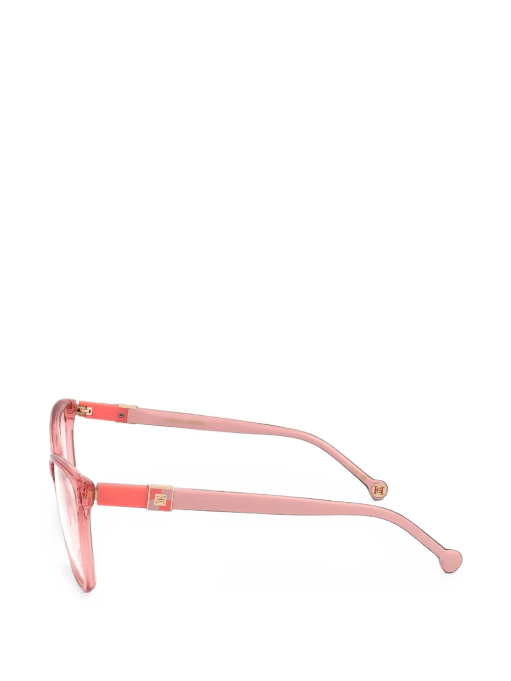 Carolina Herrera Bril met vierkant montuur Roze