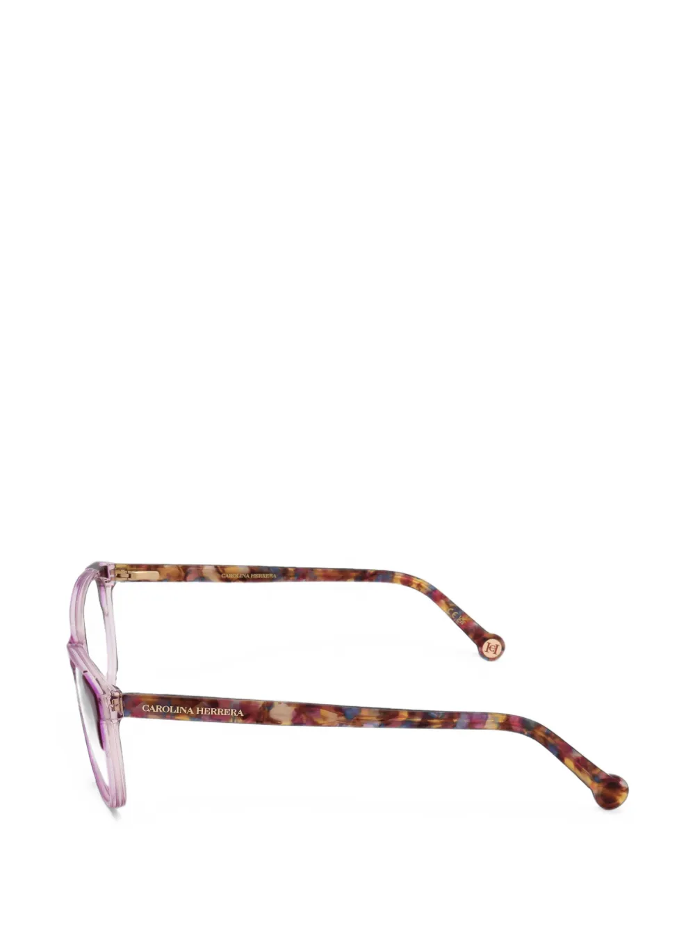 Carolina Herrera Bril met schildpadschild-effect Roze