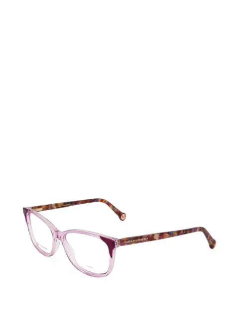 Carolina Herrera tortoiseshell-effect rectangle-frame glasses