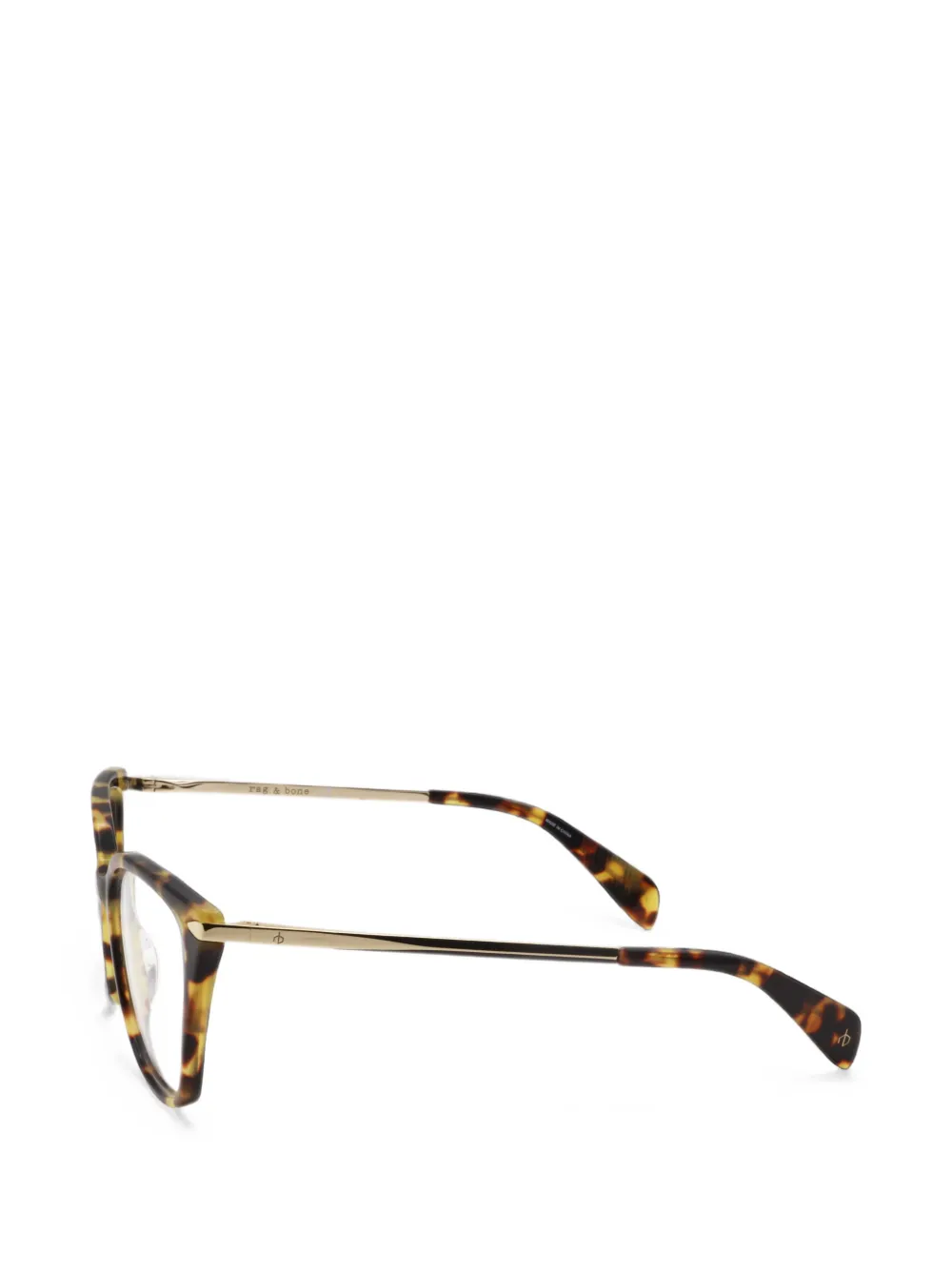 RAG & BONE EYEWEAR Bril met schildpadschild-effect Goud