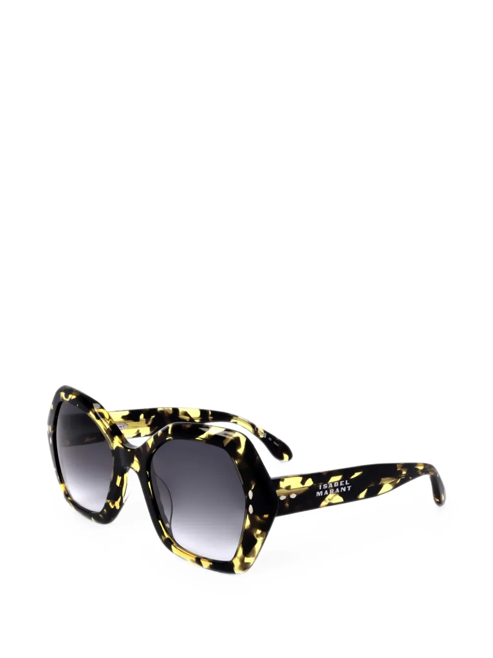 Isabel Marant Eyewear tortoiseshell-effect geometric-frame sunglasses · 47