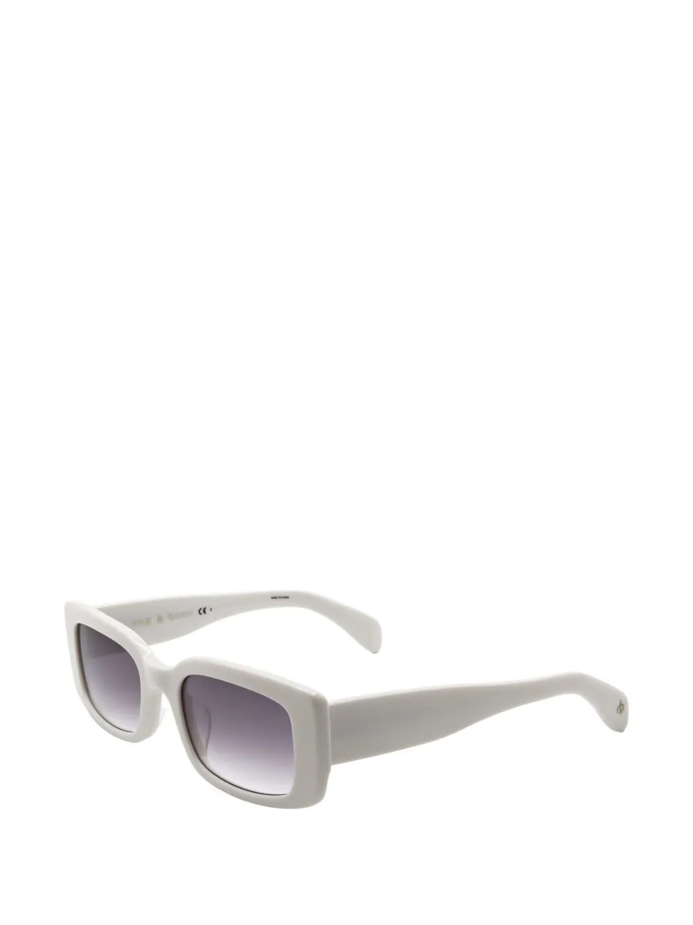 RAG & BONE EYEWEAR Zonnebril met rechthoekig montuur Wit