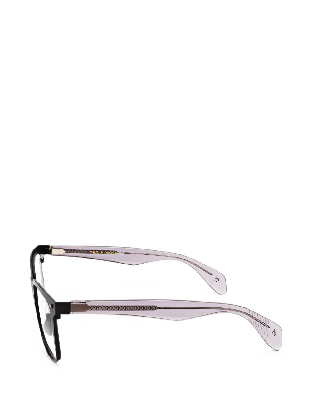 RAG & BONE EYEWEAR Bril met vierkant montuur Zwart