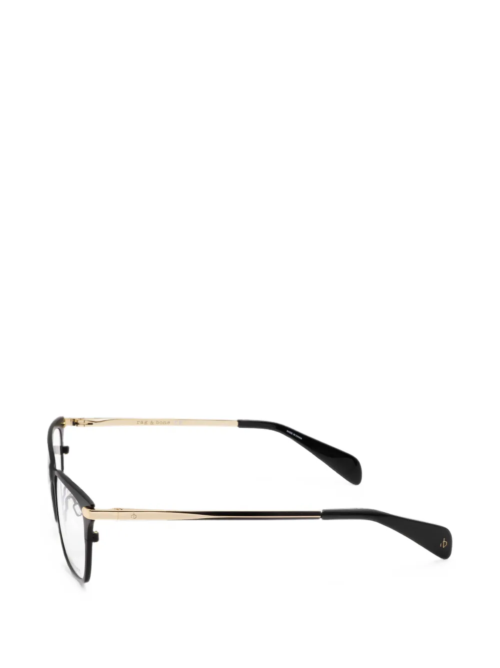 RAG & BONE EYEWEAR Bril met rechthoekig montuur Zwart