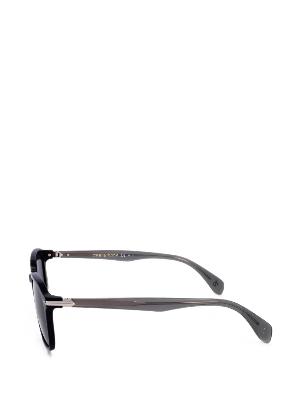RAG & BONE EYEWEAR Zonnebril met geometrisch montuur Zwart