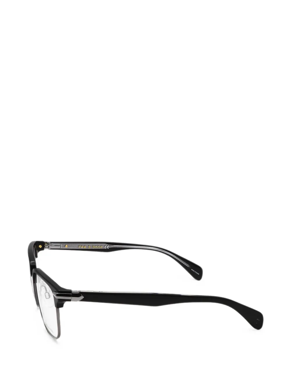 RAG & BONE EYEWEAR Bril met vierkant montuur Zwart