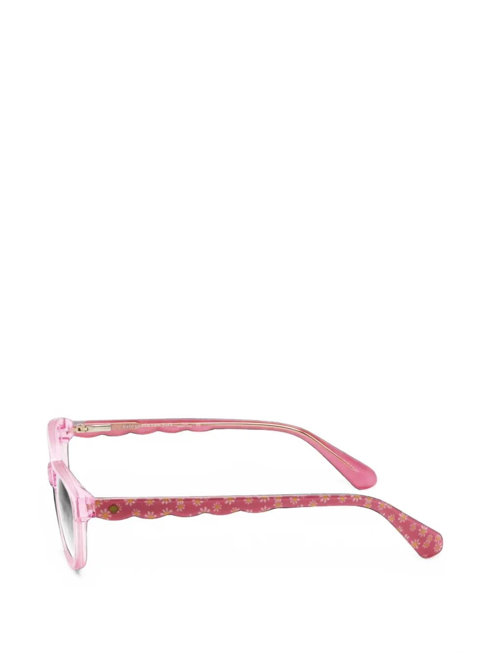 Kate Spade Jemma bril met rechthoekig montuur en bloemenprint Roze