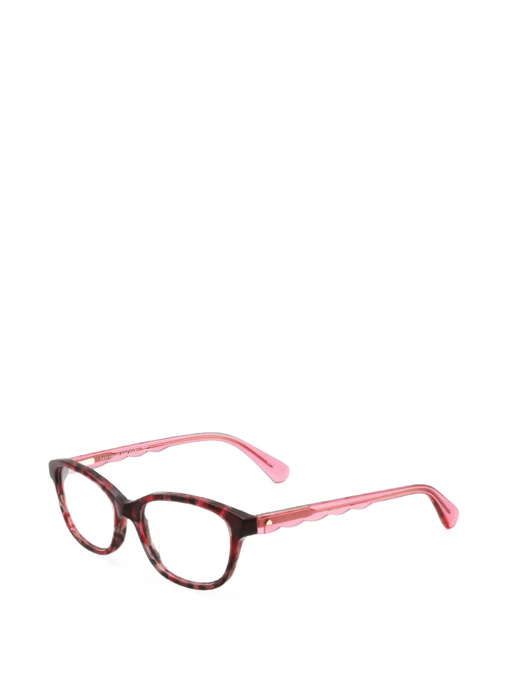 Kate Spade Bril met schildpadschild-effect Rood