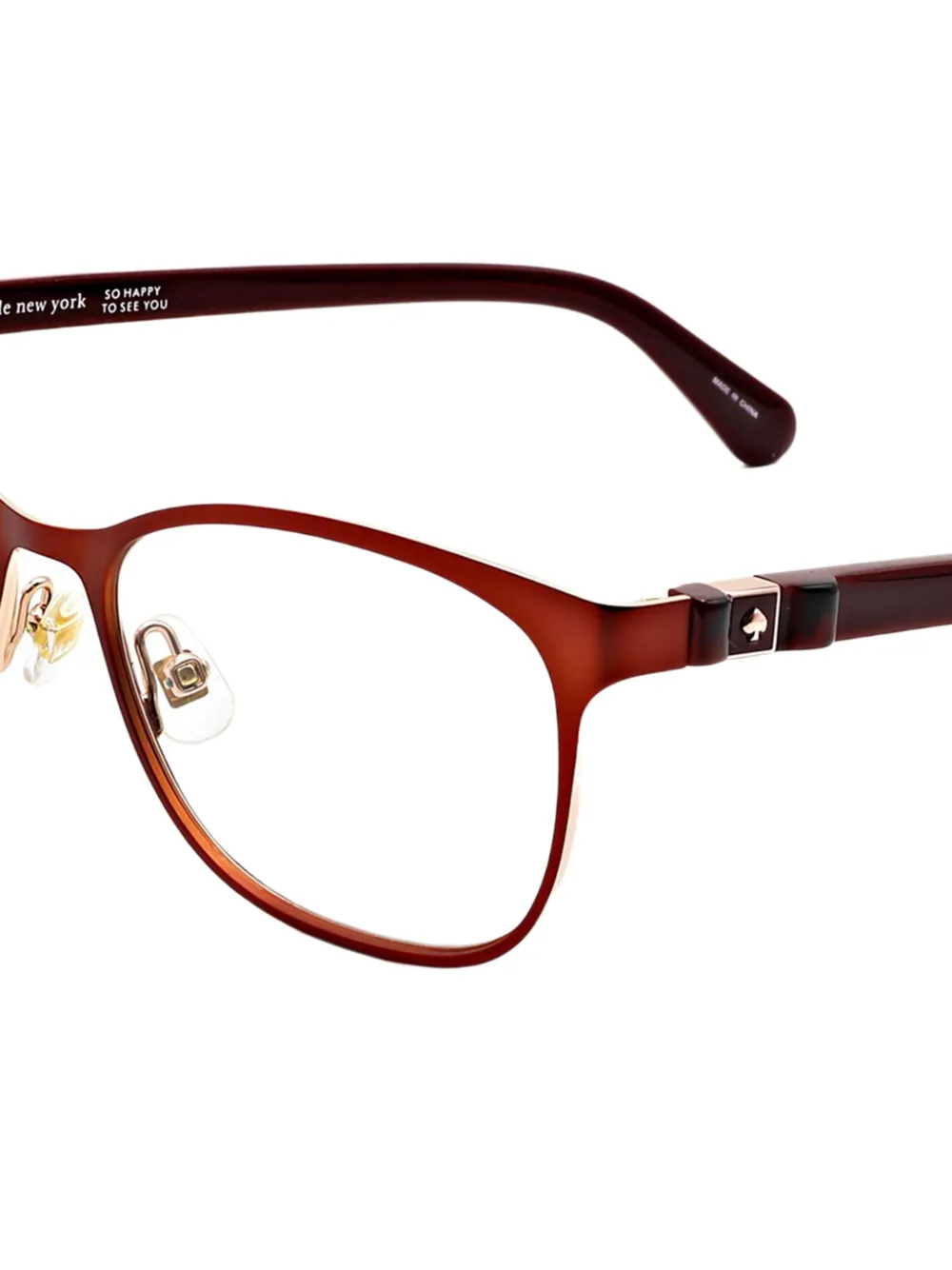 Kate Spade Zonnebril met cat-eye montuur Rood