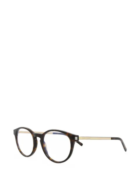 Saint Laurent Eyewear round-frame tortoiseshell glasses