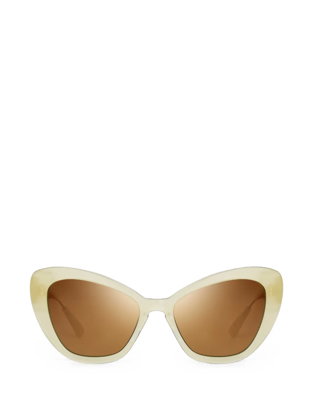 Bugatti Zonnebril met cat-eye montuur Beige
