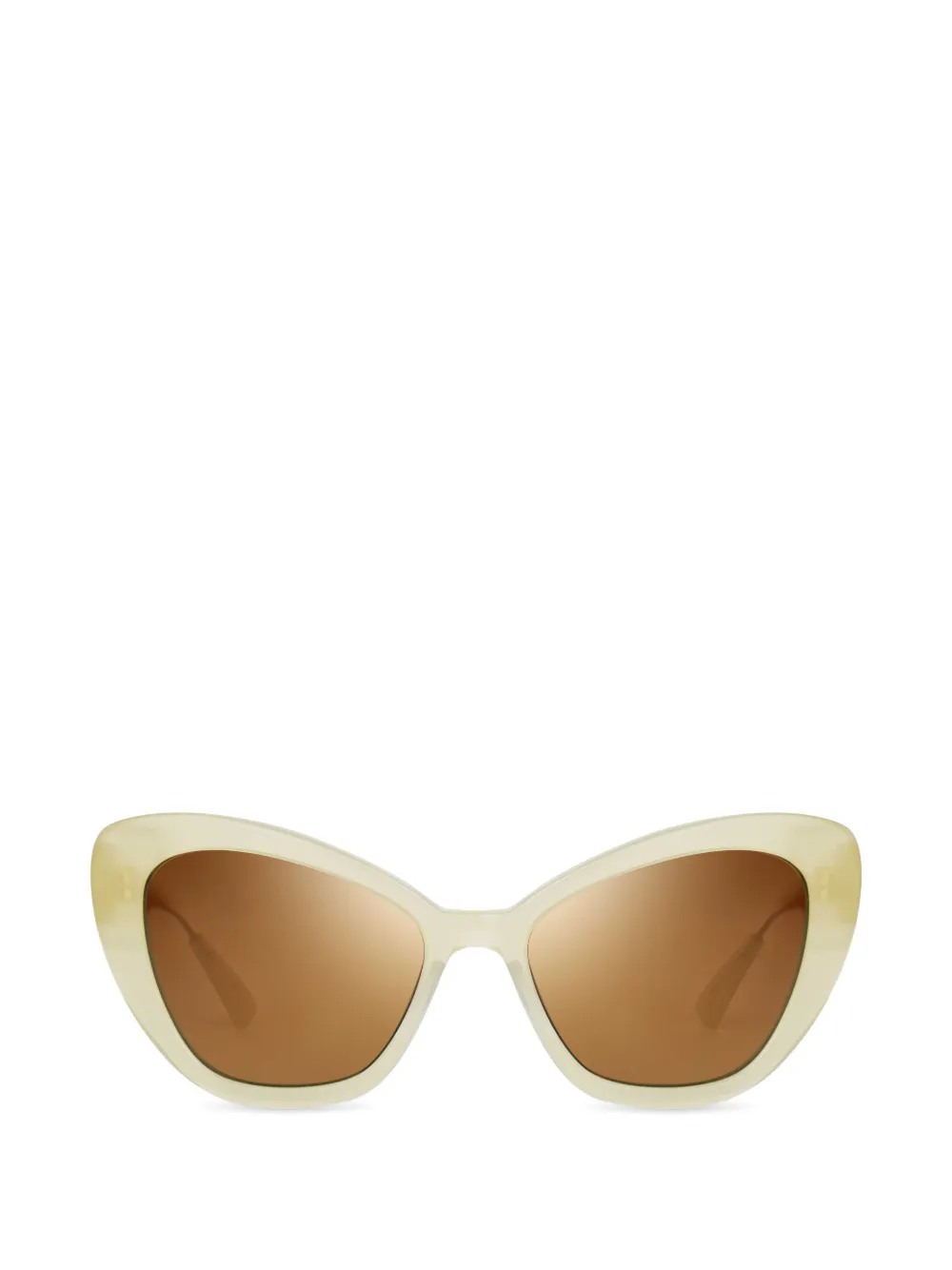 Bugatti Zonnebril met cat-eye montuur Beige