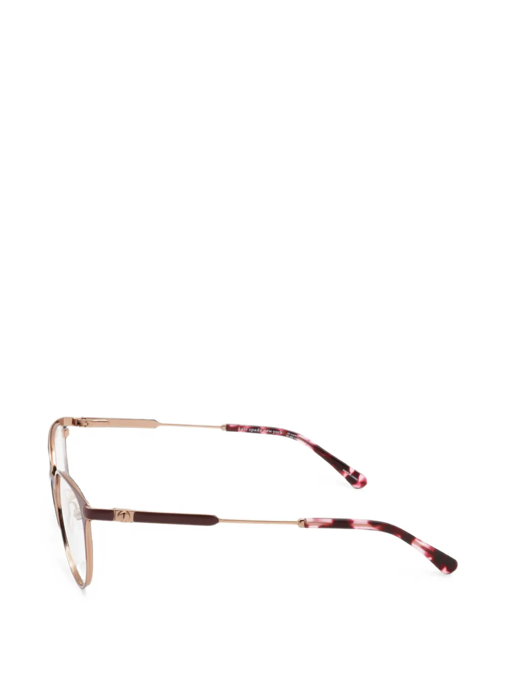 Kate Spade Lita bril met rond montuur Paars