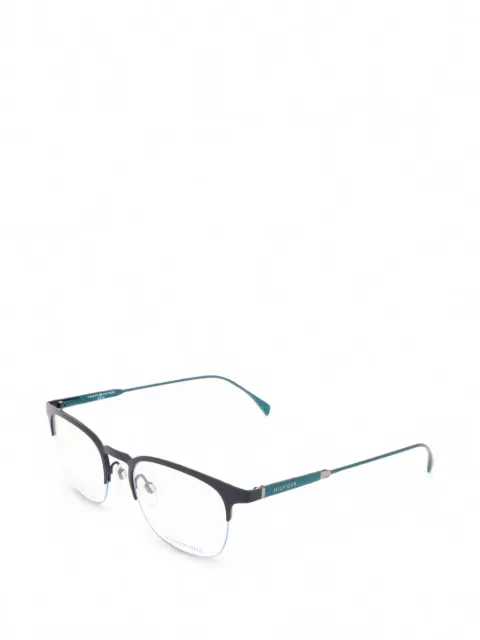 Tommy Hilfiger logo-detail rectangle-frame glasses