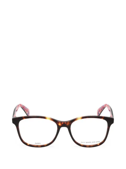 Kate Spade tortoiseshell-effect rectangle-frame glasses