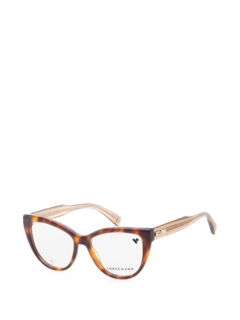 Longchamp tortoiseshell-effect cat-eye glasses