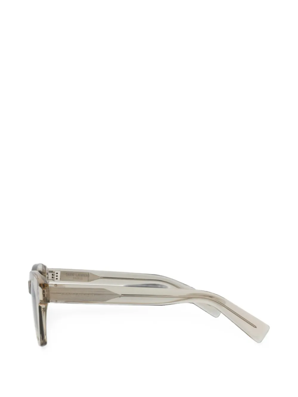 Saint Laurent Eyewear Zonnebril met vierkant montuur Beige