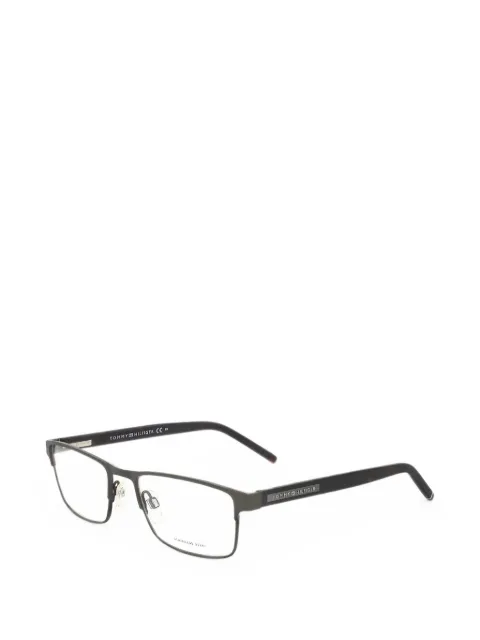 Tommy Hilfiger matte rectangle-frame glasses