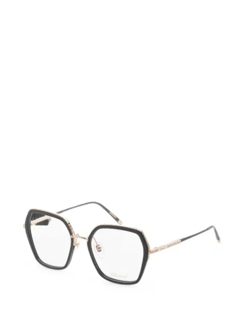 Chopard Eyewear crystal-embellished geometric-frame glasses