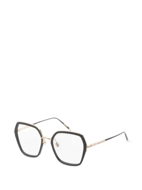 Chopard Eyewear crystal-embellished geometric-frame glasses