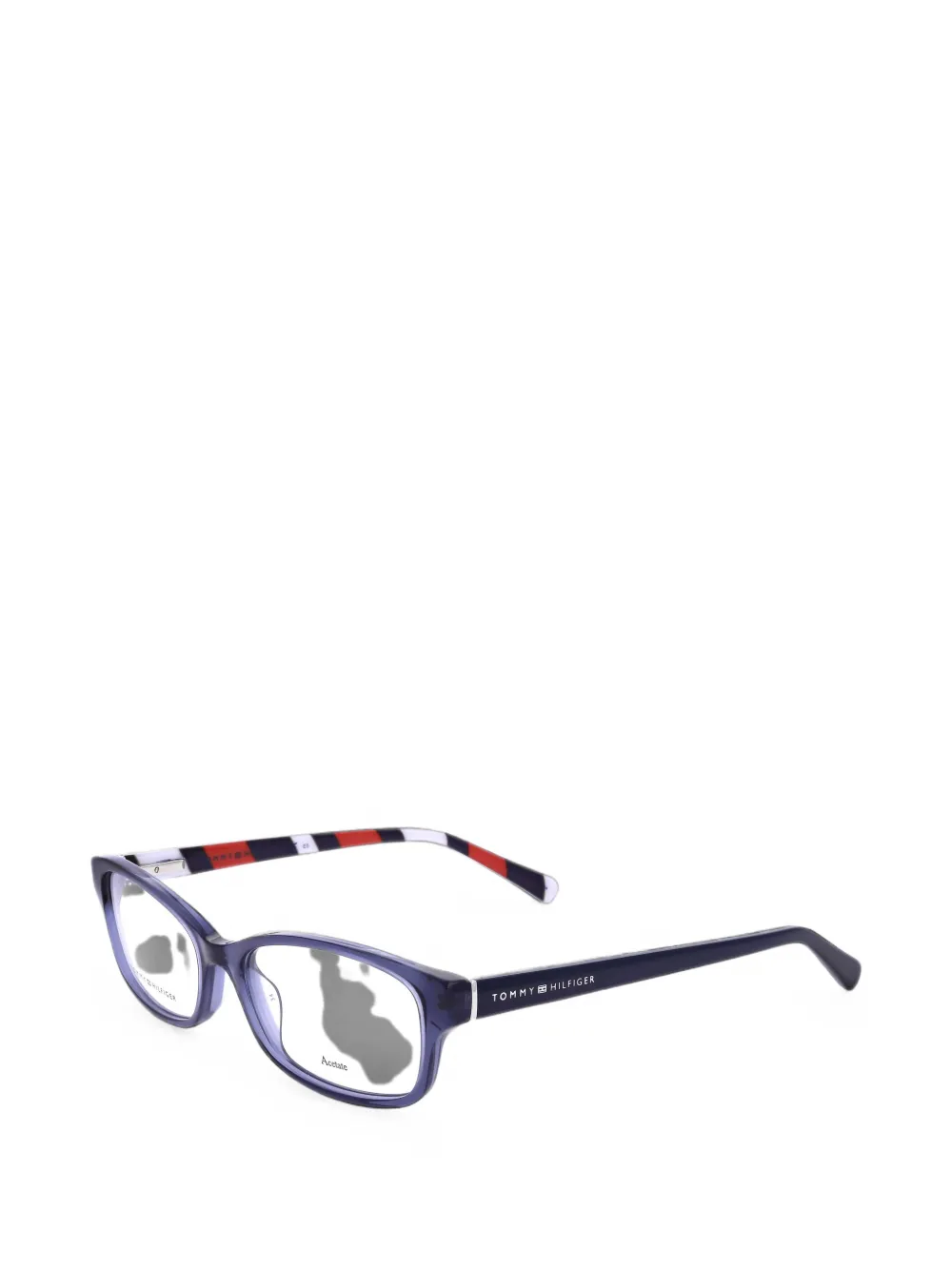 Tommy Hilfiger rectangle-frame glasses - Blu