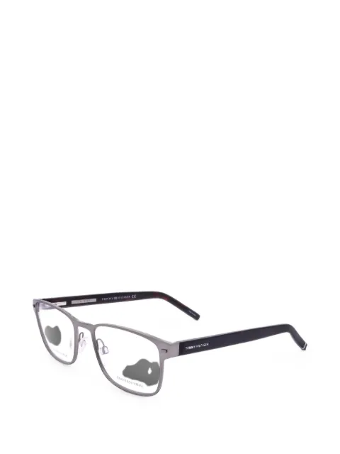 Tommy Hilfiger matte-finish rectangle-frame glasses