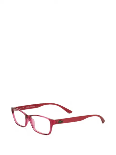 Lacoste glitter-effect rectangle-frame glasses