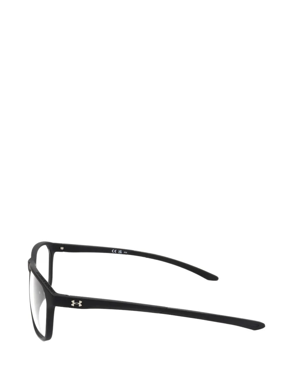 Under Armour matte-finish square-frame glasses Zwart