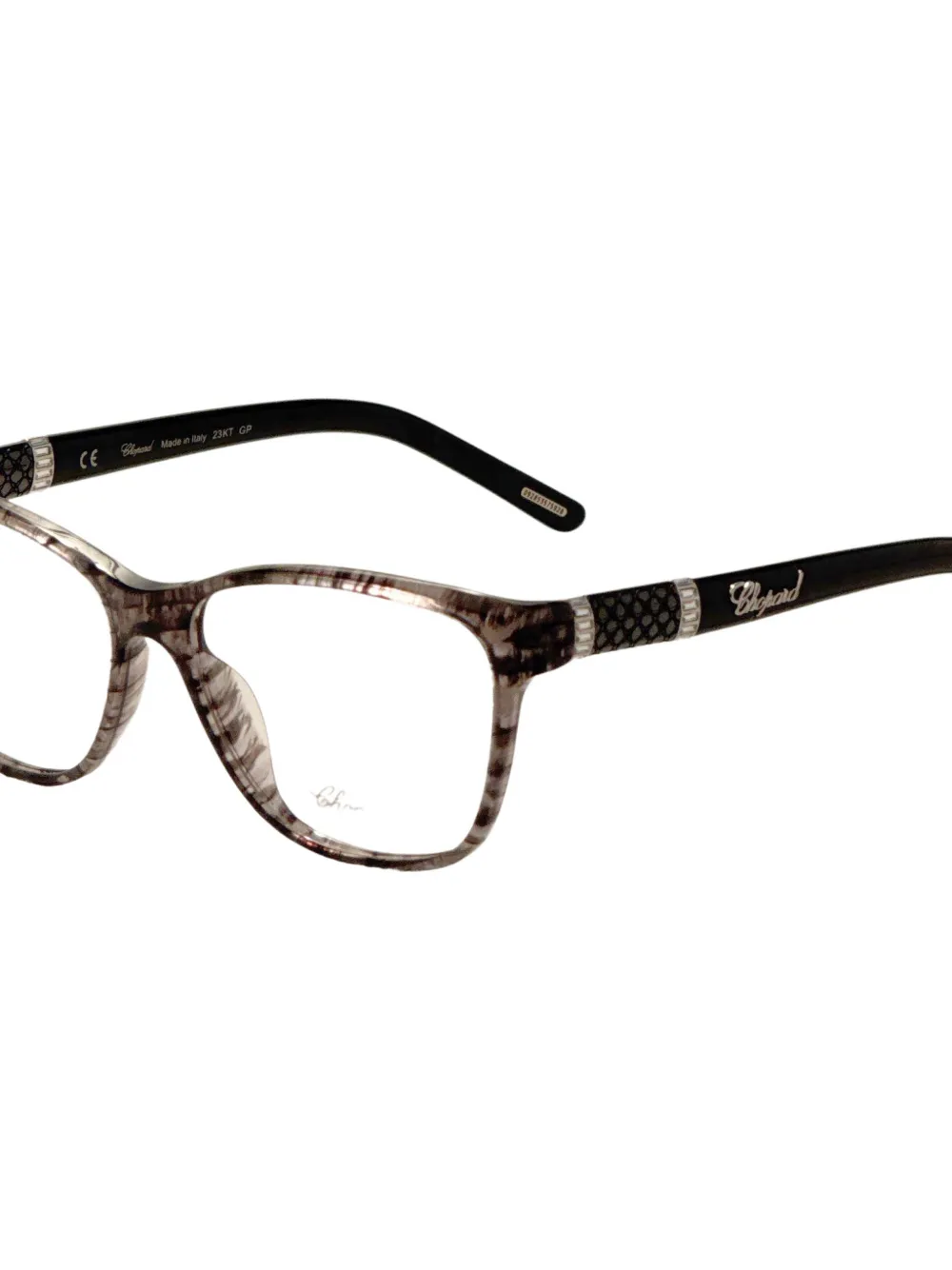 Chopard Rectangle-frame Glasses In Grey